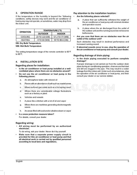 Daikin FTQ42TAVJUD SkyAir Operation Manual