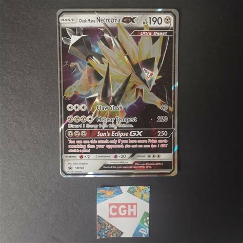 Pokemon Card Dusk Mane Necrozma Gx Sm Holo Ultra Rare Promo Nm