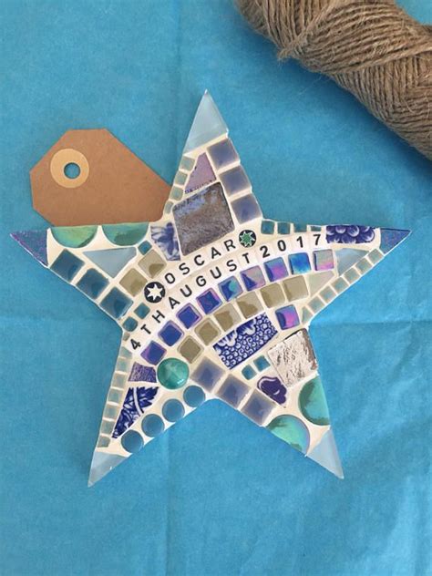 Personalised Mosaic Star Mosaic Art Projects Mosaic Art Mosaic