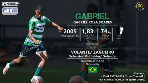 Gabriel Volante Zagueiro Defensive Midfielder Defender 2005