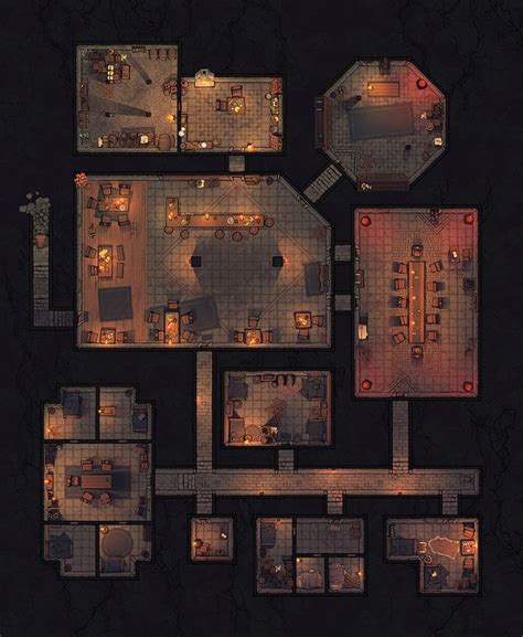 The Underground Sanctuary X Dungeon Map For D D And Ttrpgs