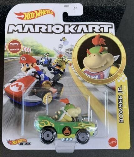 Hot Wheels Mario Kart Bowser Jr Flame Flyer Rare Mariokart