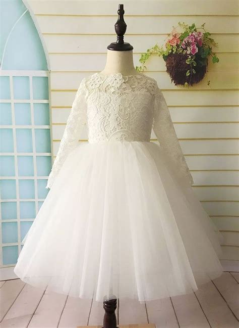 Lace Flower Girl Dress Tulle Flower Girl Dress Light Ivory Etsy