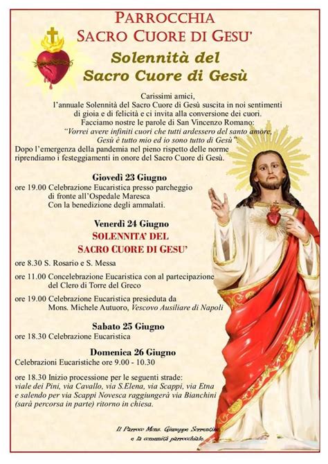 Solennit Sacro Cuore Di Ges Celebrazione E Benedizione Degli Ammalati