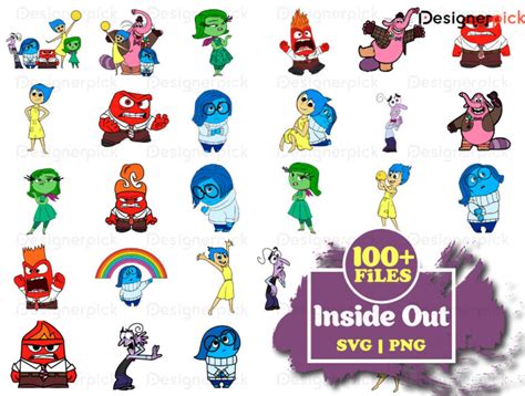 Inside Out SVG Bundle Inside Out Png Bundle Disney Inside Out Svg