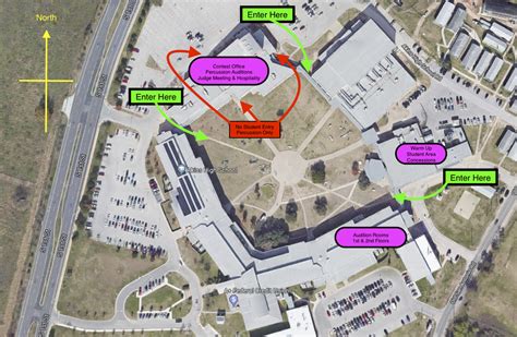 Campus Map - W. Charles Akins High School Band - Austin, TX