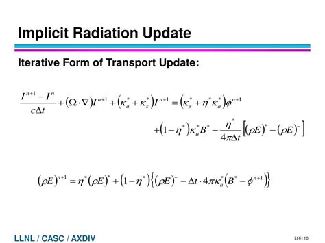 Ppt Parallel Adaptive Mesh Refinement For Radiation Transport And