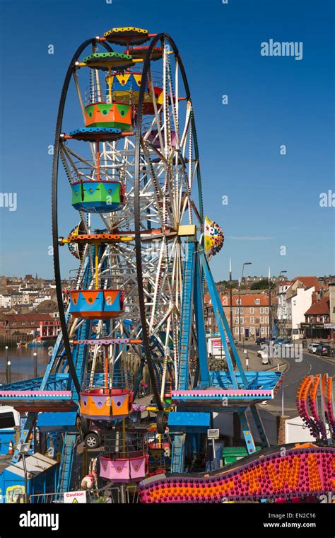 Uk England Yorkshire Scarborough East Pier Luna Park Fun Fair