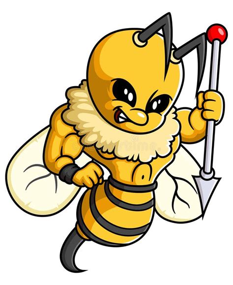 Angry Hornet Wasp Or Bee Mascot Stock Vector Illustration Of