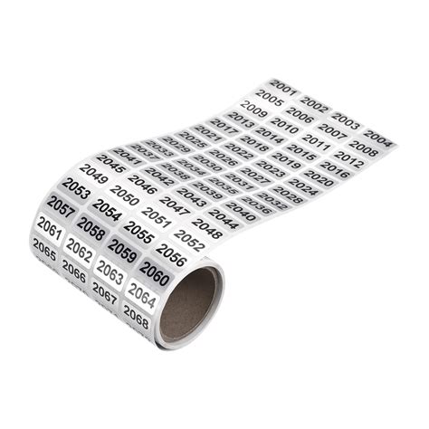 To Consecutive Number Stickers Inventory Label Black Numbers