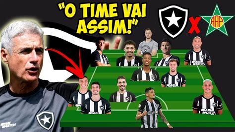 Veja A Provavel EscalaÇÃo Do Botafogo Pro Jogo Contra A Portuguesa Pre