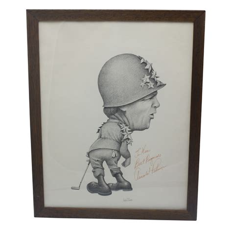 Lot Detail The General Caricature Sketch Of Arnold Palmer Signed By