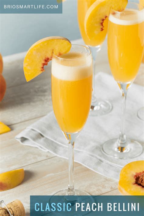 This Fresh Peach Bellini Recipe Is Brunchs New Best Friend Bellini