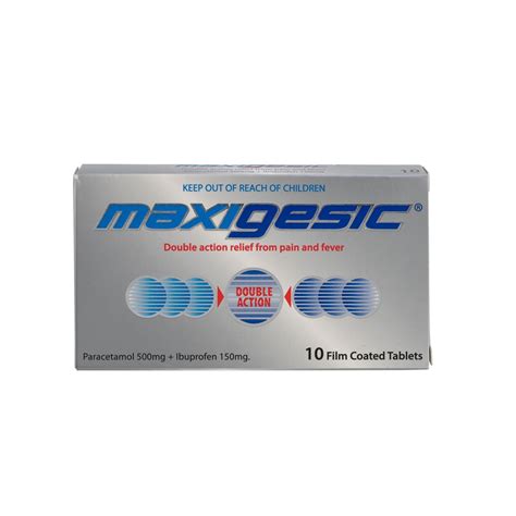 Maxigesic Paracetamol Mg And Ibuprofen Mg Tablets For Pain