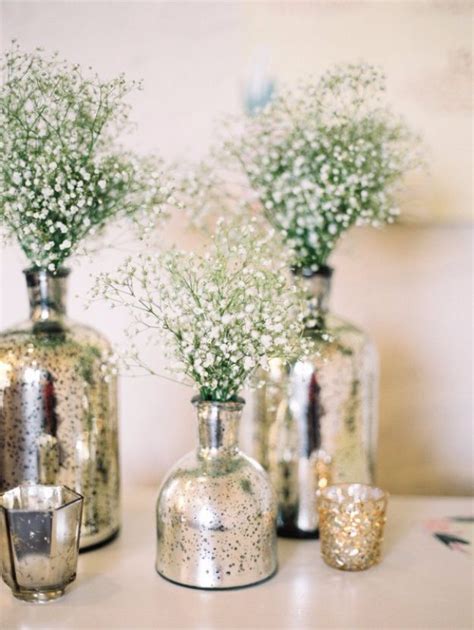 DIY Wedding Centerpieces DIY Mercury Glass Centerpiece Vases Do It