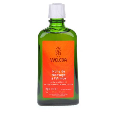 Weleda huile de massage à l arnica contenance 200 ml Prix