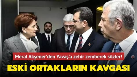 Eski Ortaklar Birbirine Girdi Meral Ak Ener Den Yava A Zehir