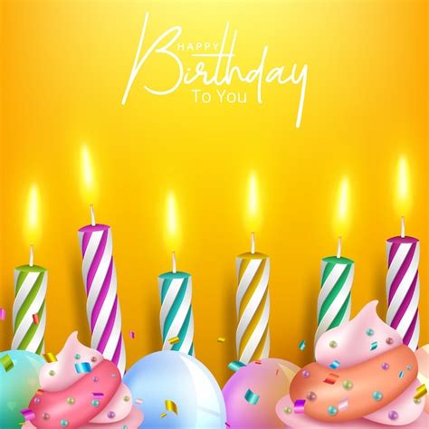 Alles Gute Zum Geburtstag Banner Mit Kuchen Und Luftballons Premium