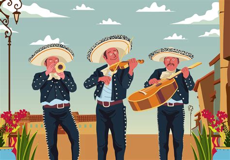 Group Of Mariachi 125041 Vector Art at Vecteezy