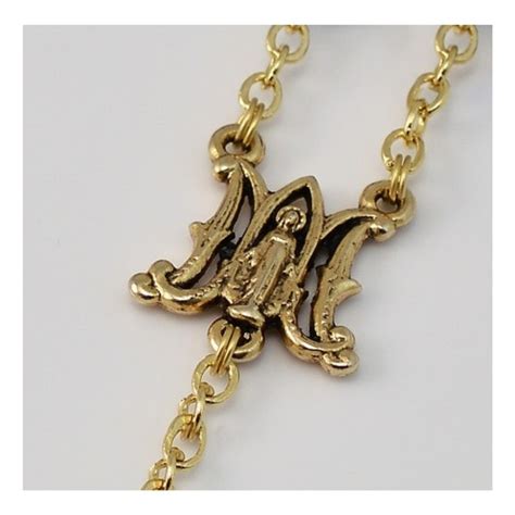 Miraculous Medal Gold Plated Rosary | Rosary.com™