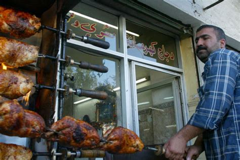 Roasting Chickens On Rotisserie Iraq Confirmed Editorial Stock Photo