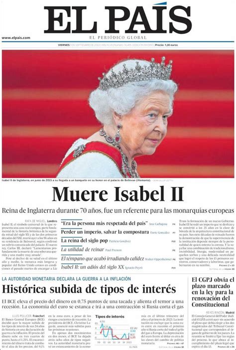 Las Portadas De Los Diarios Tras El Fallecimiento De Isabel Ii As