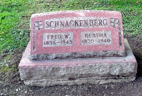 Bertha Norman Schnackenberg Find A Grave Memorial