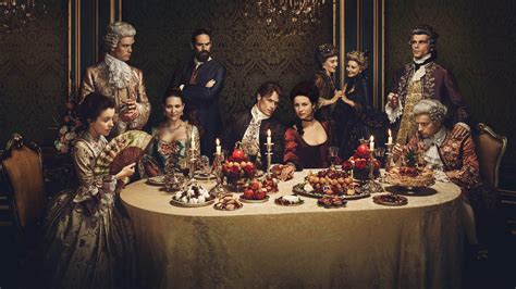 Outlander Hd Wallpaper Claire And Jamies Grand Feast