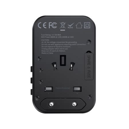 Choetech Universal 65W PD GaN Travel Charging Adapter With 2 USB C