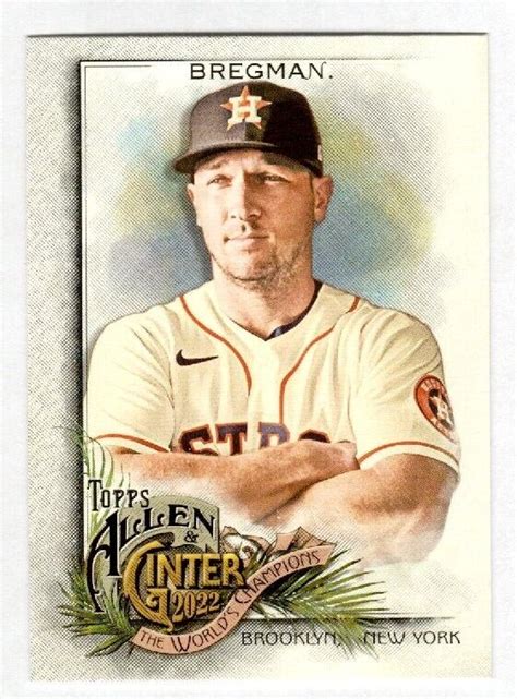 Topps Allen Ginter Alex Bregman Houston Astros Ebay