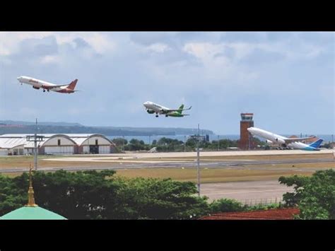 Take Off Bali Batik Air Garuda Indonesia Lion Air Sriwijaya Air