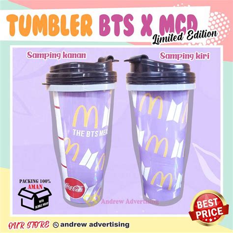 Jual Tumbler Botol Minum Mcd X Bts Limited Edition Shopee Indonesia