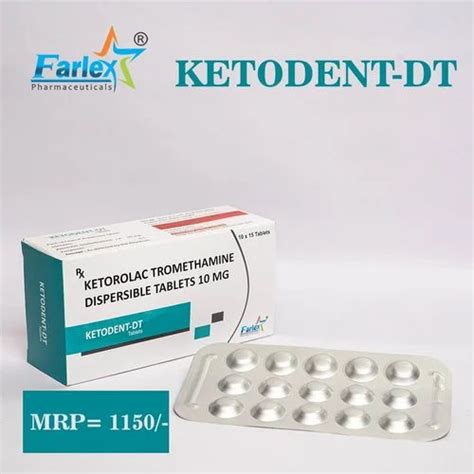 KETOROLAC TROMETHAMINE DISPERSIBLE TABLET 10 MG TABLET At Rs 1150 Box