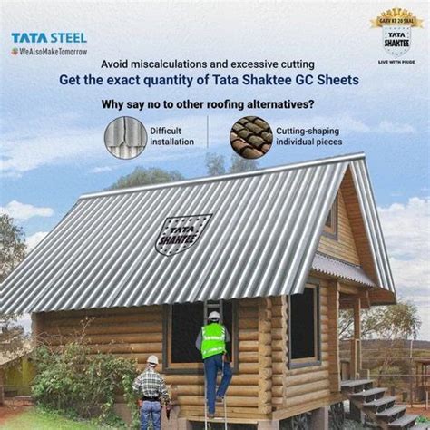 Tata Shaktee Mm Galvanized Corrugated Roofing Sheet At Rs