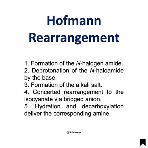 Hofmann Rearrangement - NROChemistry