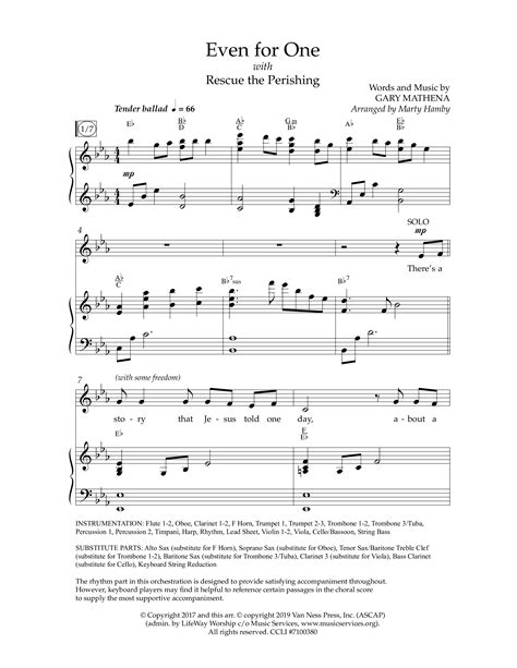 Even For One Choral Anthem SATB Sheet Music PDF Lifeway Choral Arr