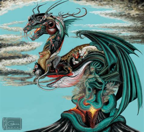 Typhon King Of The Monsters By Cibana On Deviantart Animal Heads