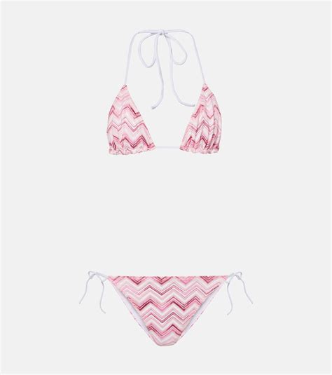 Zigzag Bikini In Multicoloured Missoni Mytheresa