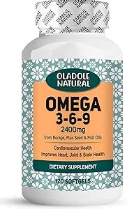 Oladole Natural Omega Supplement Mg Softgels