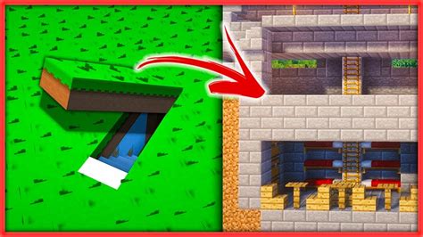 C Mo Hacer Un B Nker Secreto En Minecraft Tutorial Youtube