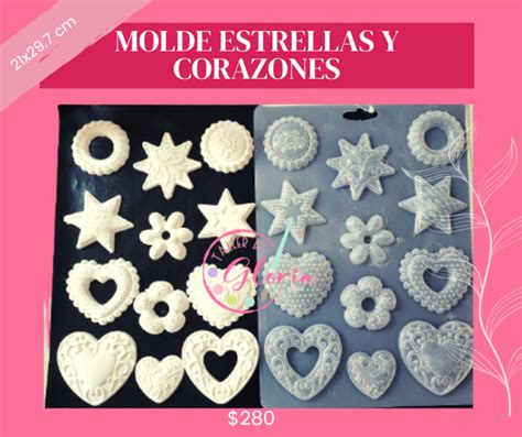 Molde Stamperia Estrellas Y Corazones Taller De Gloria