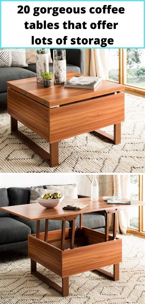 20 Gorgeous Coffee Tables That Offer Lots Of Storage Coffee Table Small Space Coffee Table