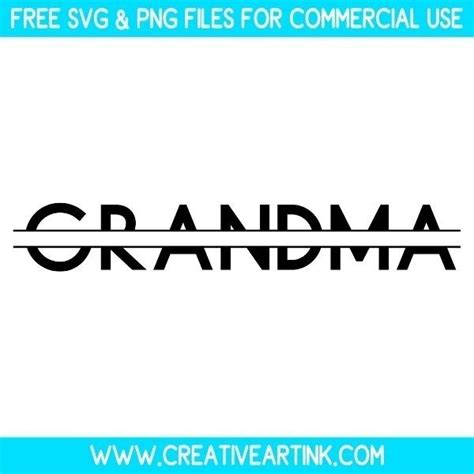 Free Grandma Split Monogram Svg Cut File Free Svg Files