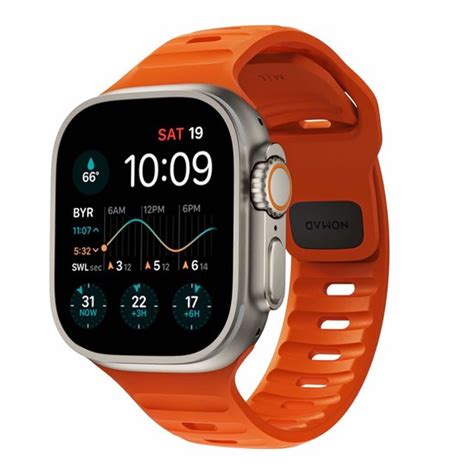 Nomad Sport Horlogebandje FKM Rubber Geschikt Voor Apple Watch 45