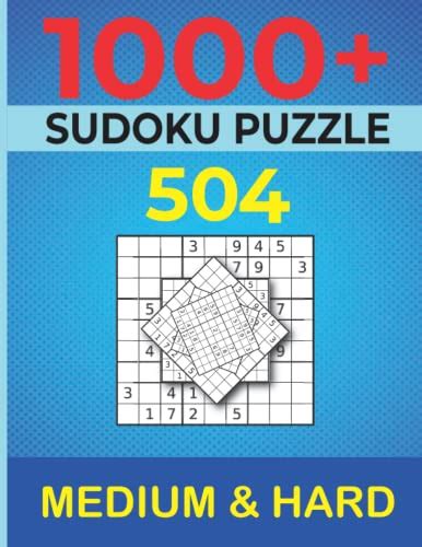 1000 Sudoku Puzzles 504 Medium 504 Hard Medium To Hard Sudoku