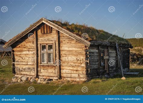 Sami People Culture Traditional Wooden Buildings and Structures Stock ...