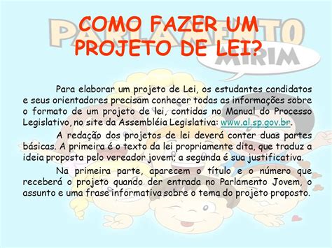 Como Se Faz Um Projeto De Lei Dicas De Lei