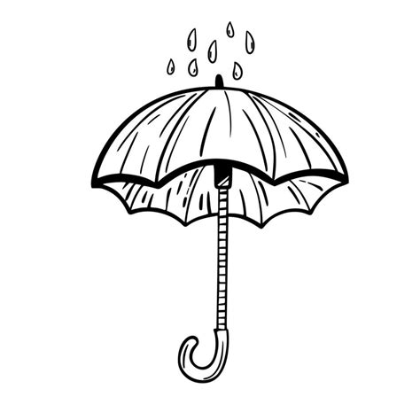 Umbrella Sketch Hand Drawing For Your Design 21631531 Vector Art At Vecteezy