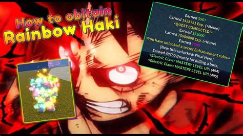 How To Get Rainbow Haki Youtube