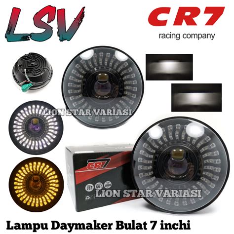 Jual Lampu Depan Daymaker LED Model Bulat 7 Inc Inchi Universal